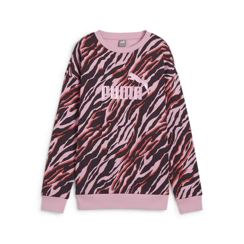 Girocollo ESS+ ANIMAL con grafica da donna PUMA Mauved Out Pink | Puma Rosa
