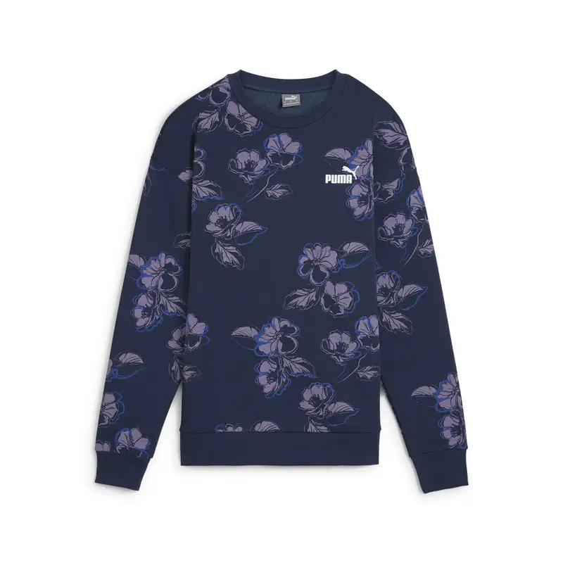 Girocollo in pile ESS+ FLORAL VIBES da donna PUMA Club Navy Blue | Puma Blu navy
