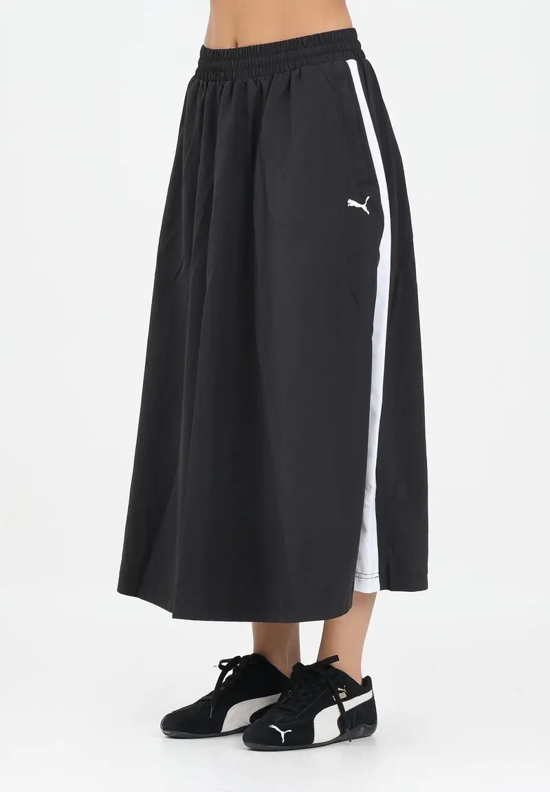 PUMA Gonna midi T7 nera da donna
