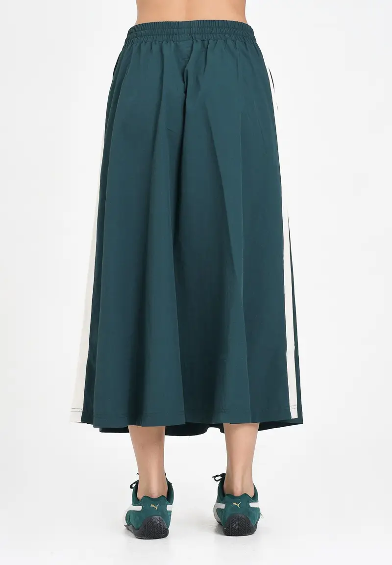 PUMA Gonna midi T7 verde da donna miniatura 2