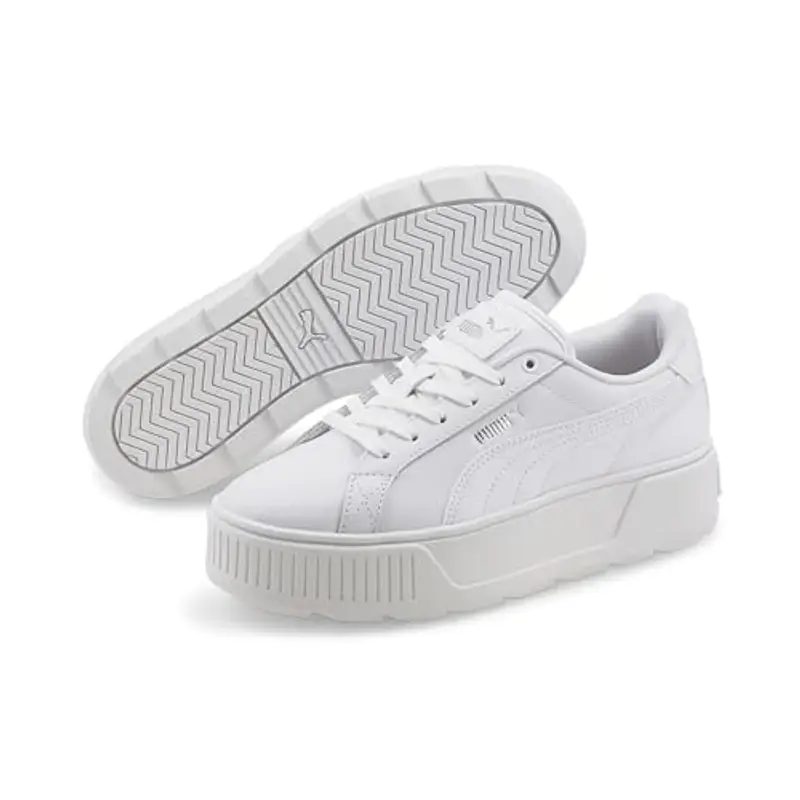 PUMA Karmen L, Sneakers Donna, White White Silver, 40.5 EU miniatura 2