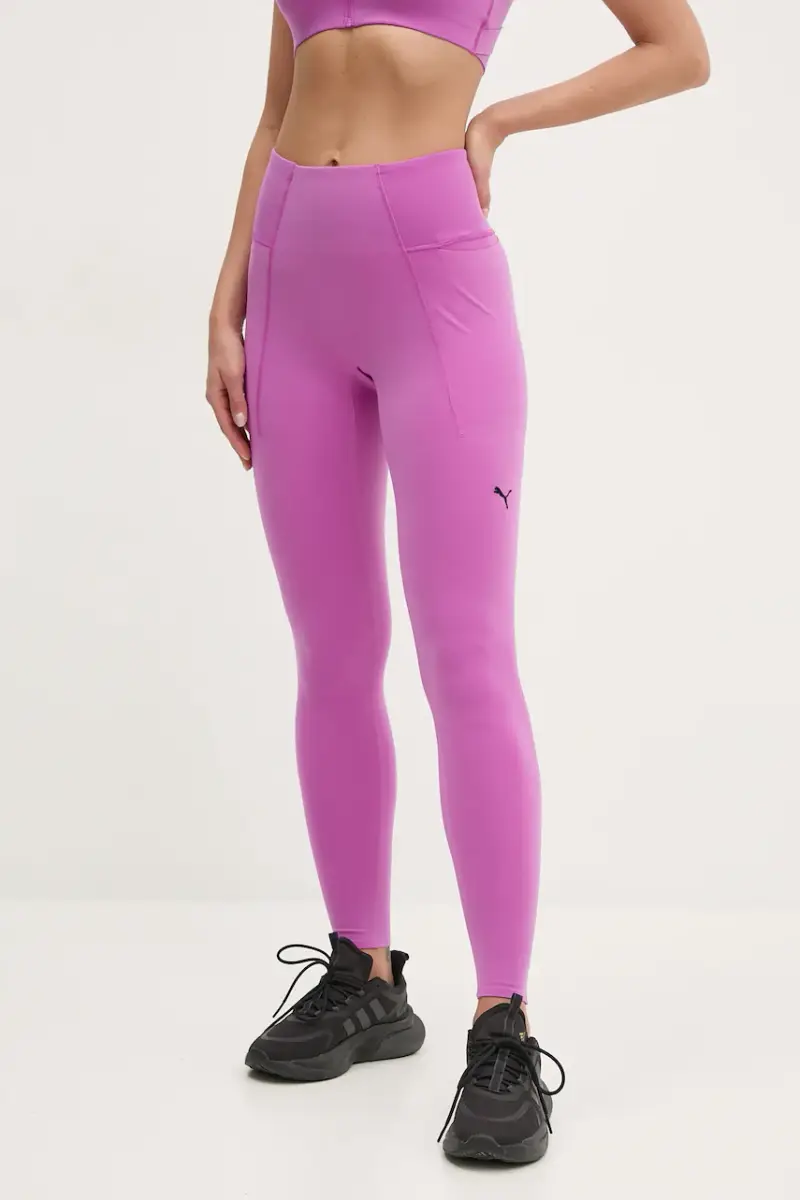 leggings da allenamento colore violetto 525766 Rosa