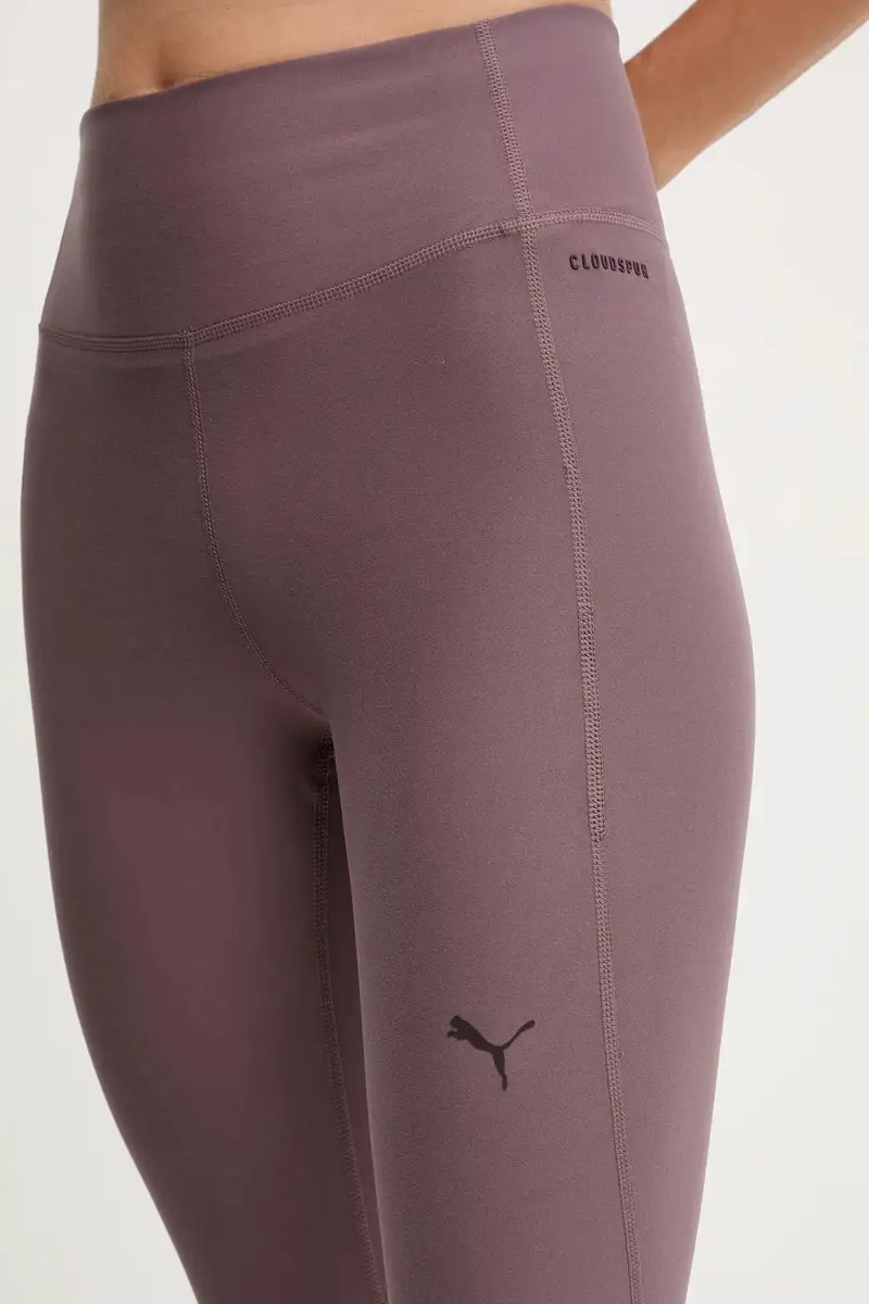 leggings da allenamento colore violetto 527452 miniatura 4