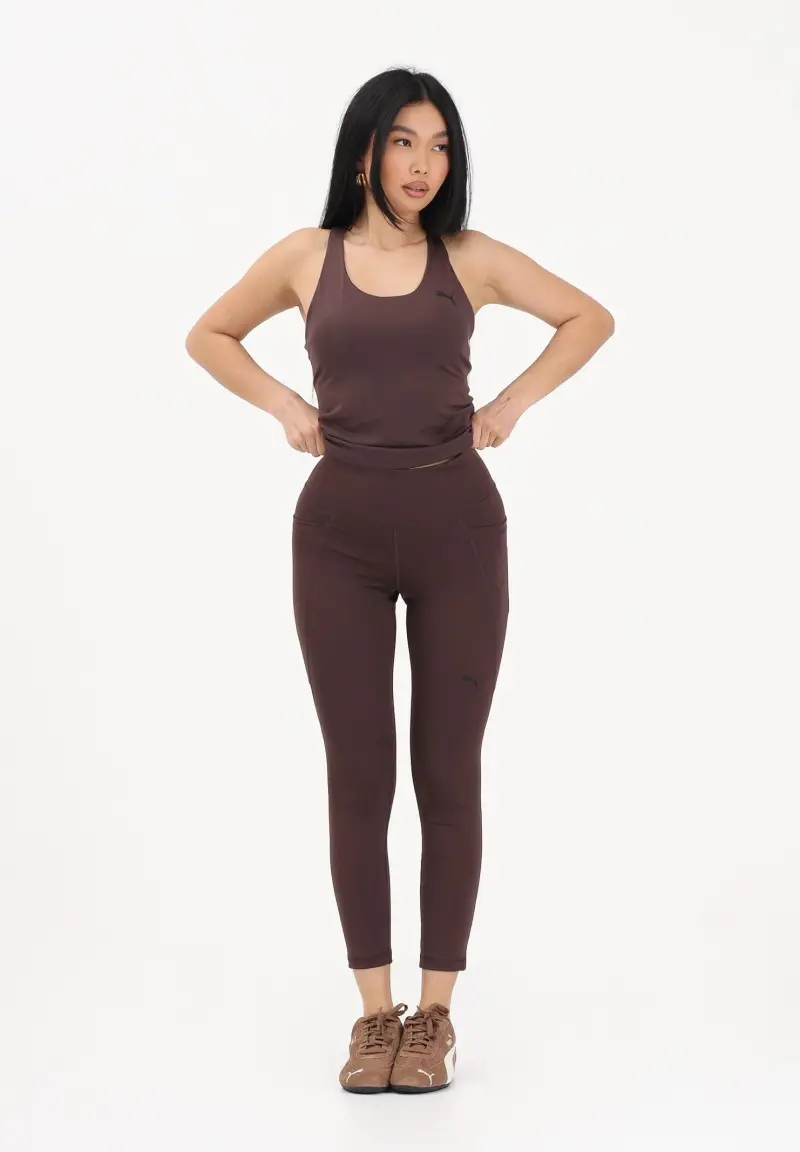 Leggings TAD ESSENTIALS 7/8 marrone da donna miniatura 2