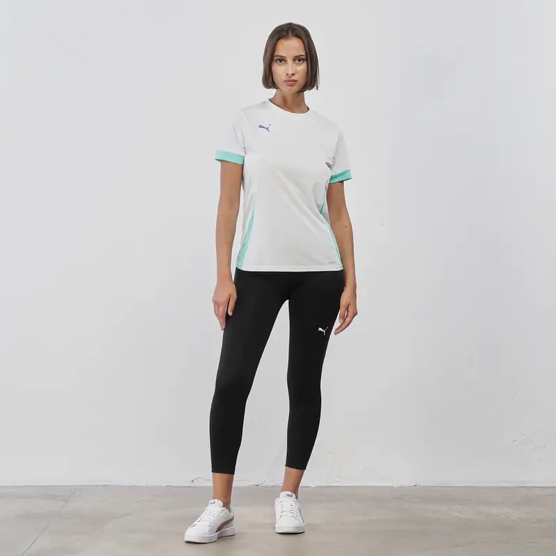 Leggins sportivi neri da donna con logo