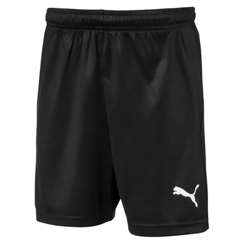Puma Liga Core Football Jr, Pantaloncini Unisex-Bambini, Nero (Puma Black/Puma White), 116