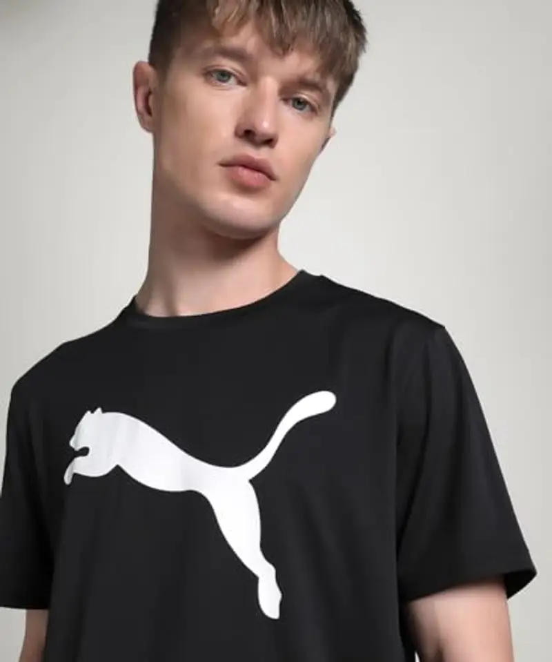 PUMA M TAD Essentials Solid Cat Tee (CF Big Cat), Magliette Unisex - Adulto, PUMA Black miniatura 3