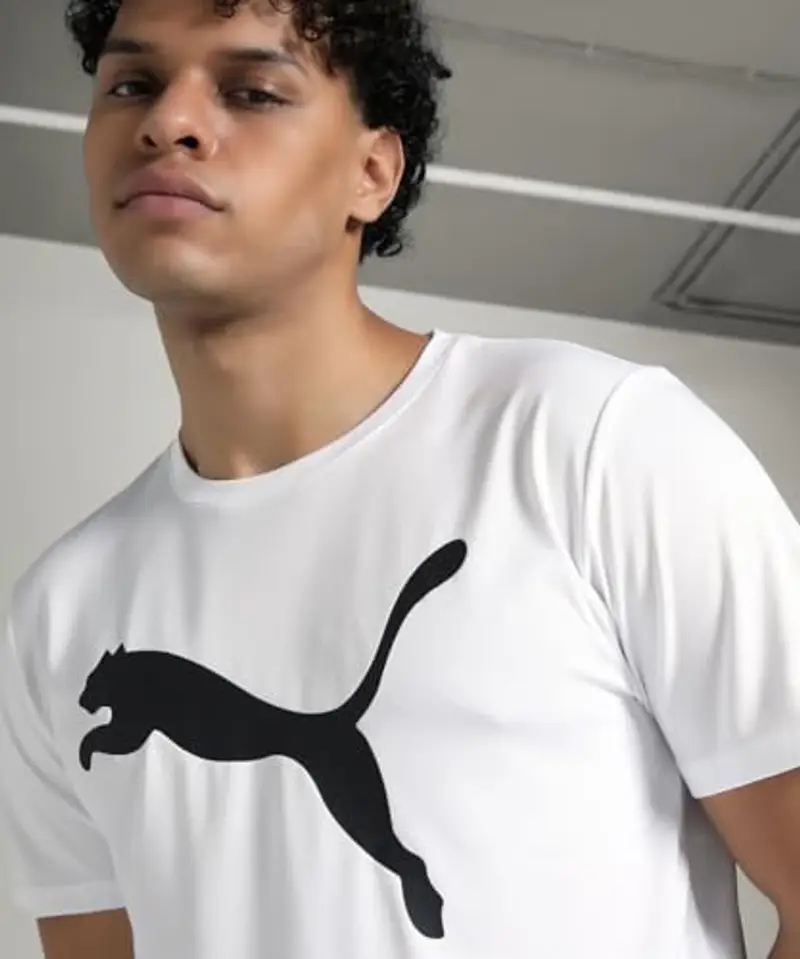 PUMA M TAD Essentials Solid Cat Tee (CF Big Cat), Magliette Unisex - Adulto, PUMA White miniatura 3