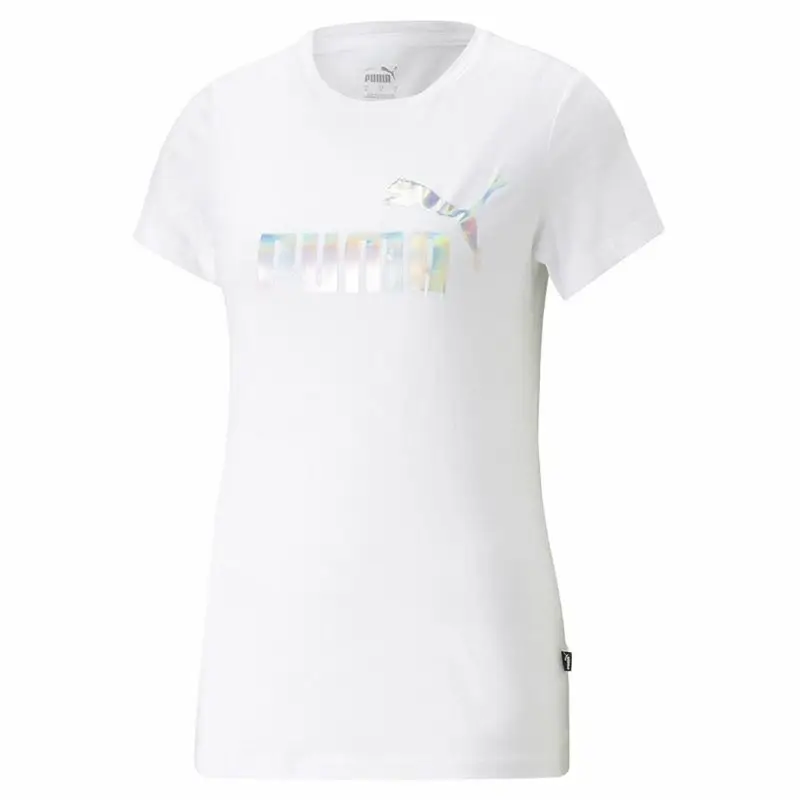 Maglia a Maniche Corte Donna Puma Ess+ Nova Shine Bianco | Puma