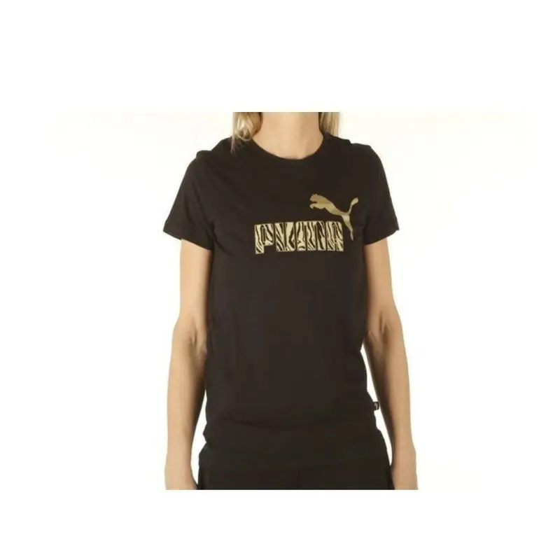Maglia a Maniche Corte Donna Puma Graphic W Nero | Puma