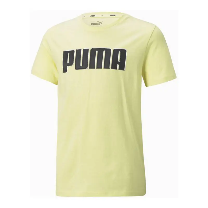 Maglia a Maniche Corte per Bambini Puma Alpha Graphic Giallo | Puma