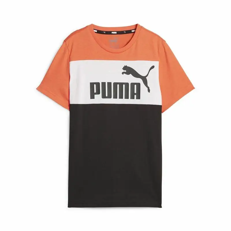 Maglia a Maniche Corte per Bambini Puma Ess Block Nero | Puma