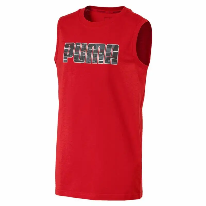 Maglia a Maniche Corte per Bambini Puma Hero SL Tee Rosso | Puma