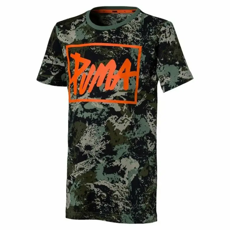Maglia a Maniche Corte per Bambini Puma Style Graphic Verde | Puma