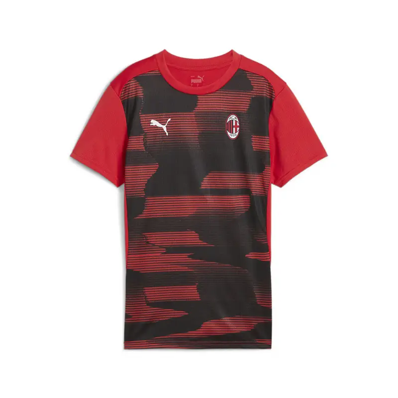 Maglia a maniche corte pre-partita AC Milan da donna PUMA For All Time Red Black | Puma Rosso