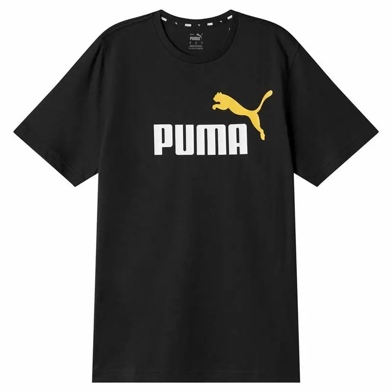 Maglia a Maniche Corte Uomo Puma Ess+ 2 Col Logo Nero | Puma