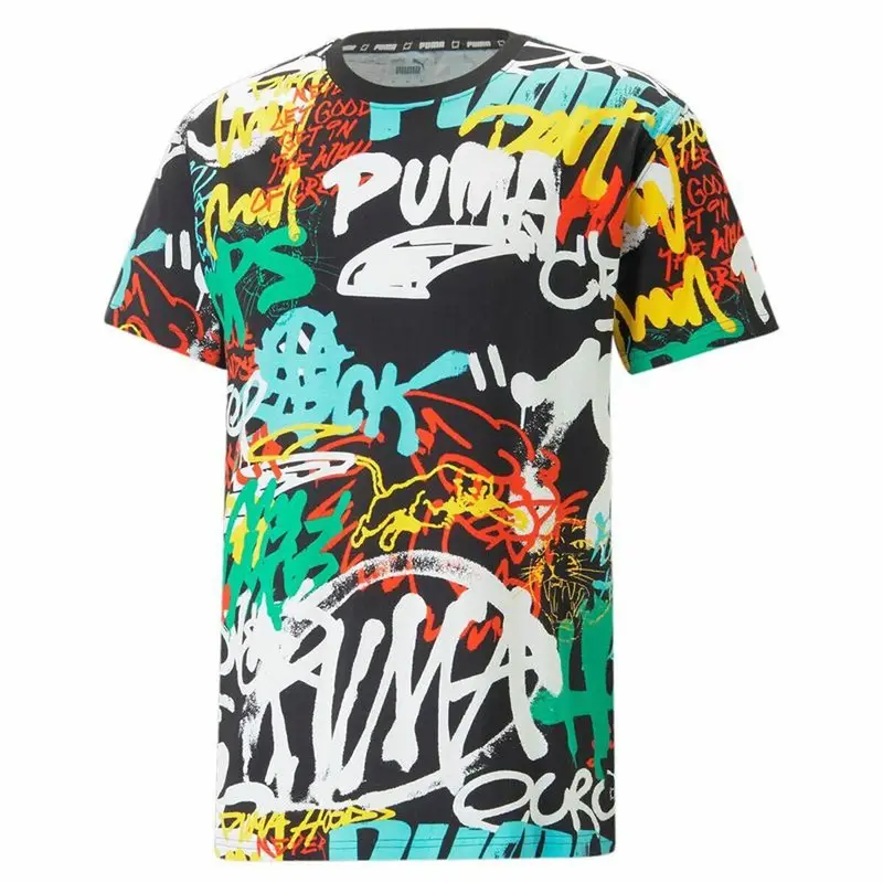 Maglia a Maniche Corte Uomo Puma Graffiti Nero | Puma