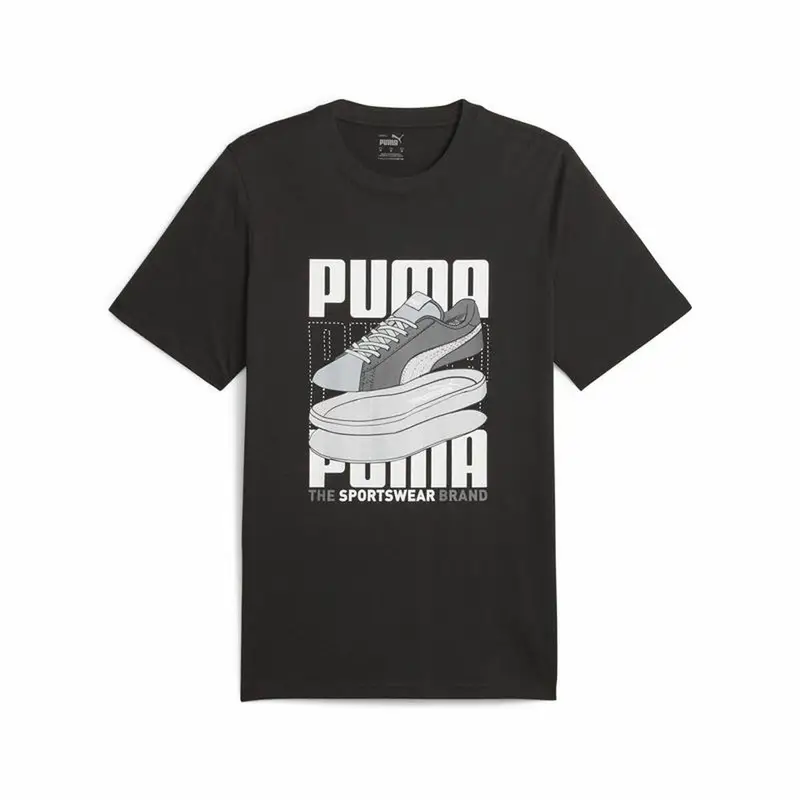 Maglia a Maniche Corte Uomo Puma Graphiccs Sneaker Nero | Puma