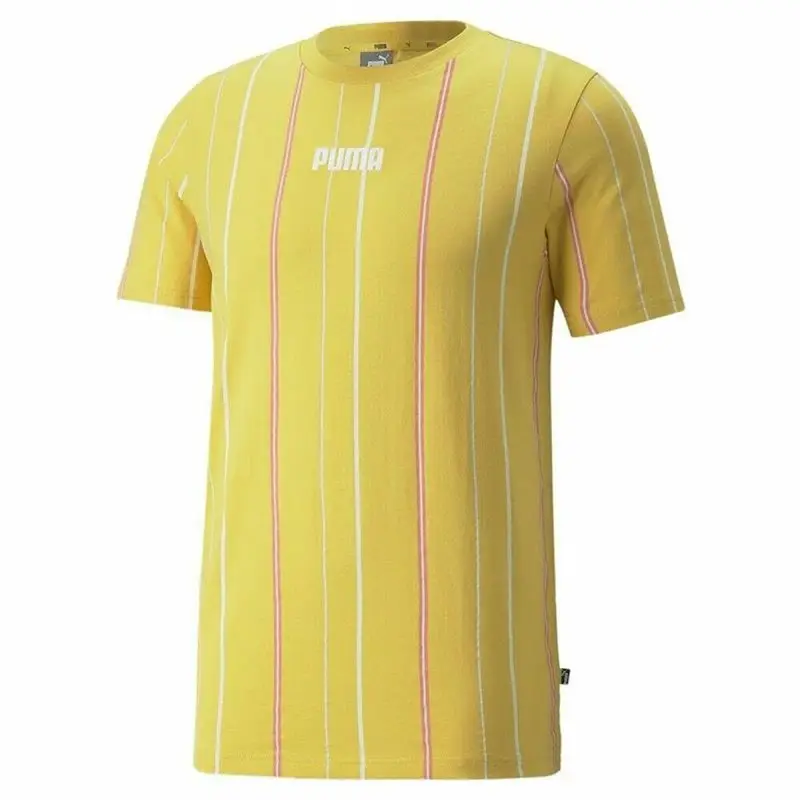 Maglia a Maniche Corte Uomo Puma Modern Basics Stripe M Giallo | Puma