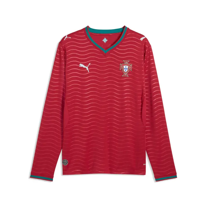 Maglia Casalinga a Maniche Lunghe Portogallo 2025/26 Rouge