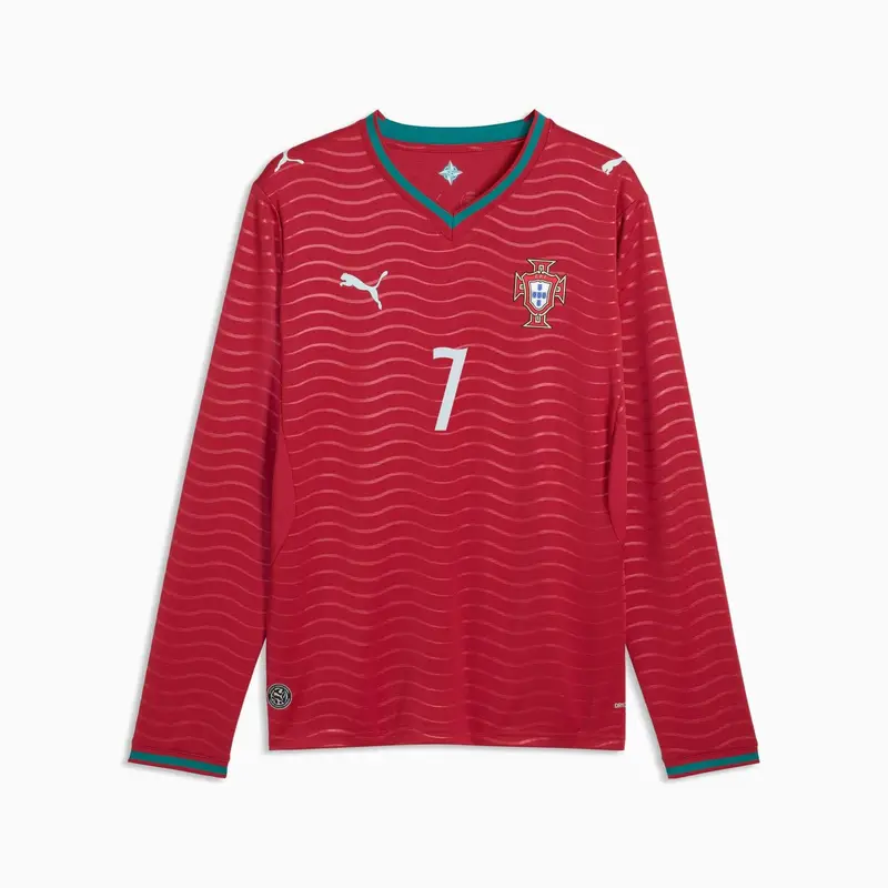 Maglia Casalinga a Maniche Lunghe Portogallo 2025/26 Rouge