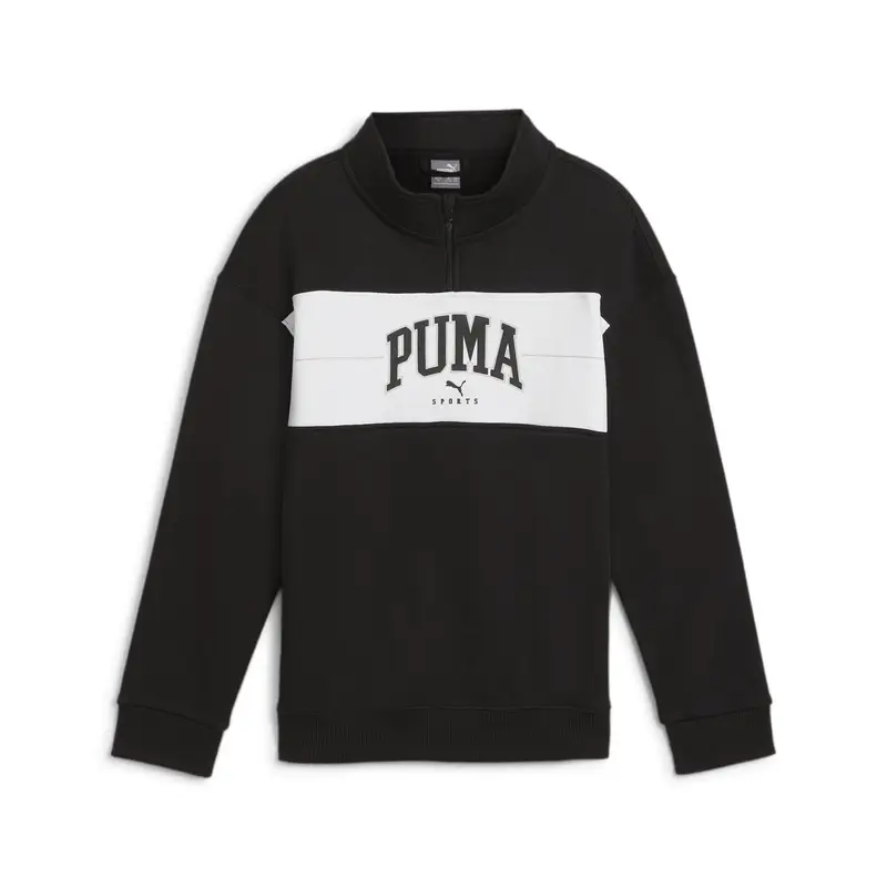 Maglia con mezza zip PUMA SQUAD per ragazzi PUMA Black | Puma Nero