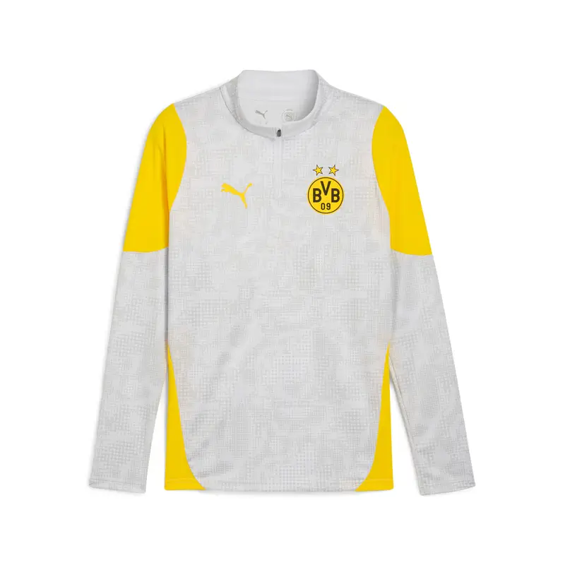 Maglia da allenamento 1/4 zip Borussia Dortmund 2025/26 Gris