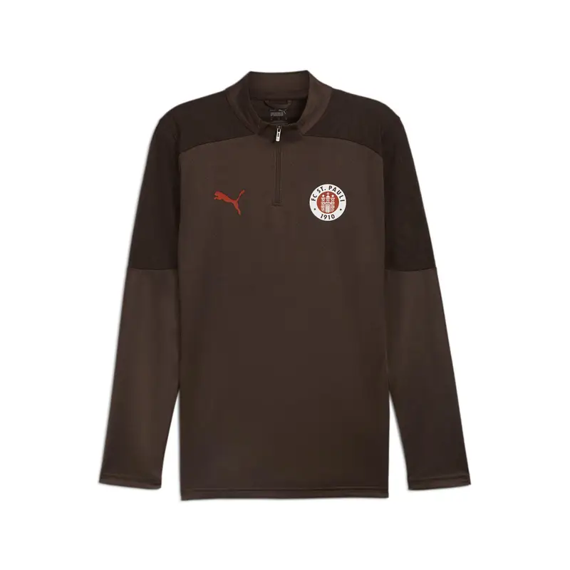 Maglia da allenamento con zip a un quarto FC St. Pauli da uomo PUMA | Puma Rosso