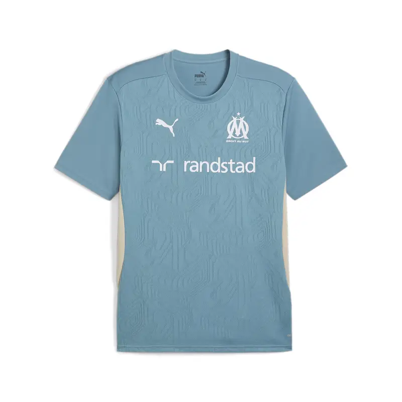 Maglia da allenamento Olympique de Marseille da uomo PUMA Bold Blue Putty Beige | Puma Blu