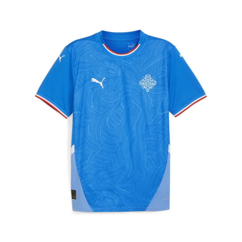 Maglia da calcio in jersey gara Home Islanda 2024 da uomo PUMA Racing Blue White | Puma Blu