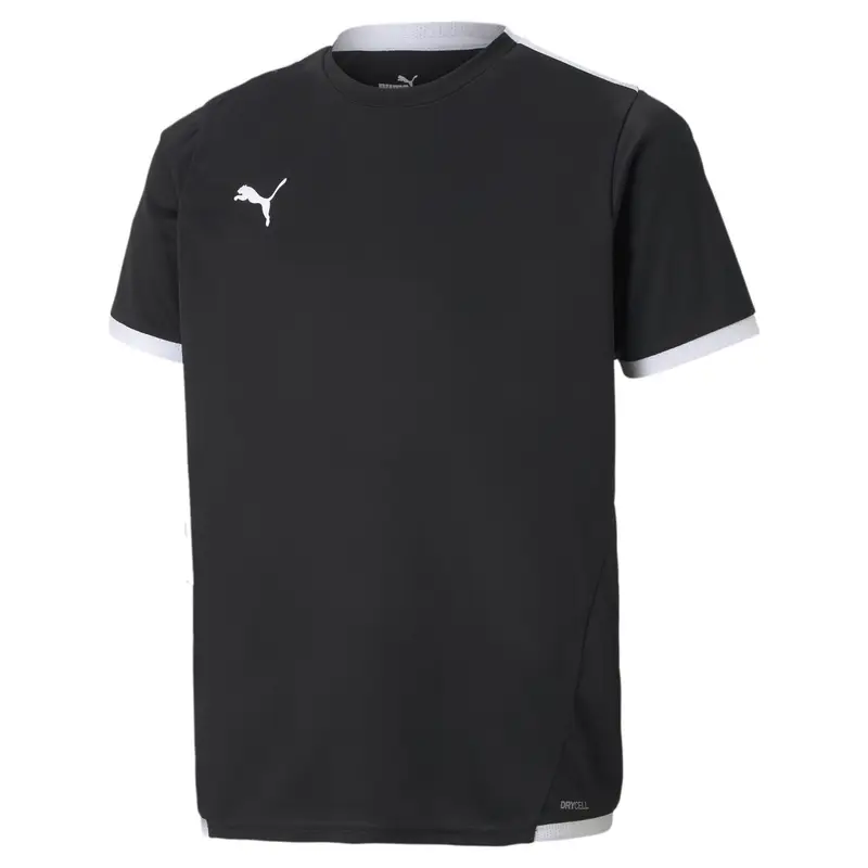 Maglia da calcio teamLIGA per ragazzi PUMA Black White | Puma Nero