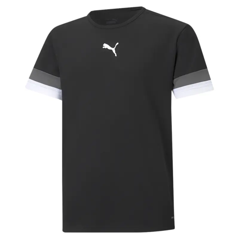 Maglia da calcio teamRISE Youth PUMA Black Smoked Pearl White Gray | Puma Nero