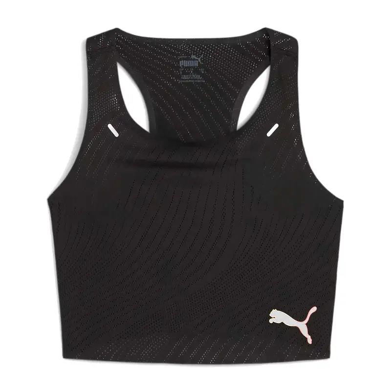Maglia da corsa PUMA Run Ultraspun Crop da donna | Puma Nero