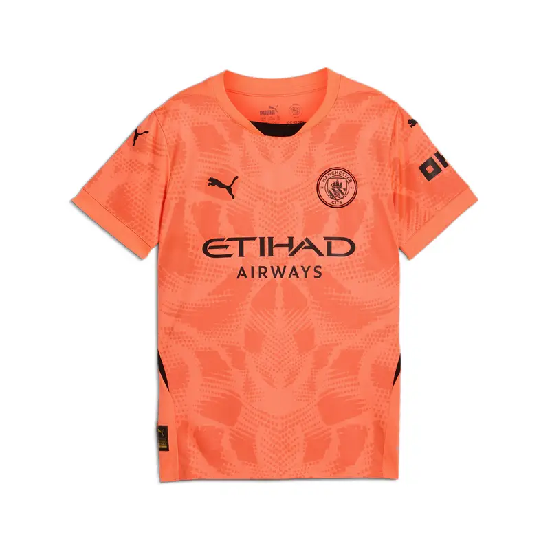 Maglia da portiere a maniche corte Manchester City 24/25 per ragazzi PUMA | Puma Arancione mango