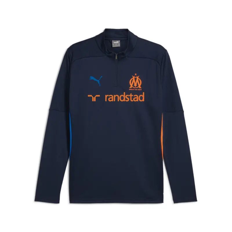 Maglia da training con zip corta Olympique de Marseille da uomo PUMA | Puma Arancione mango