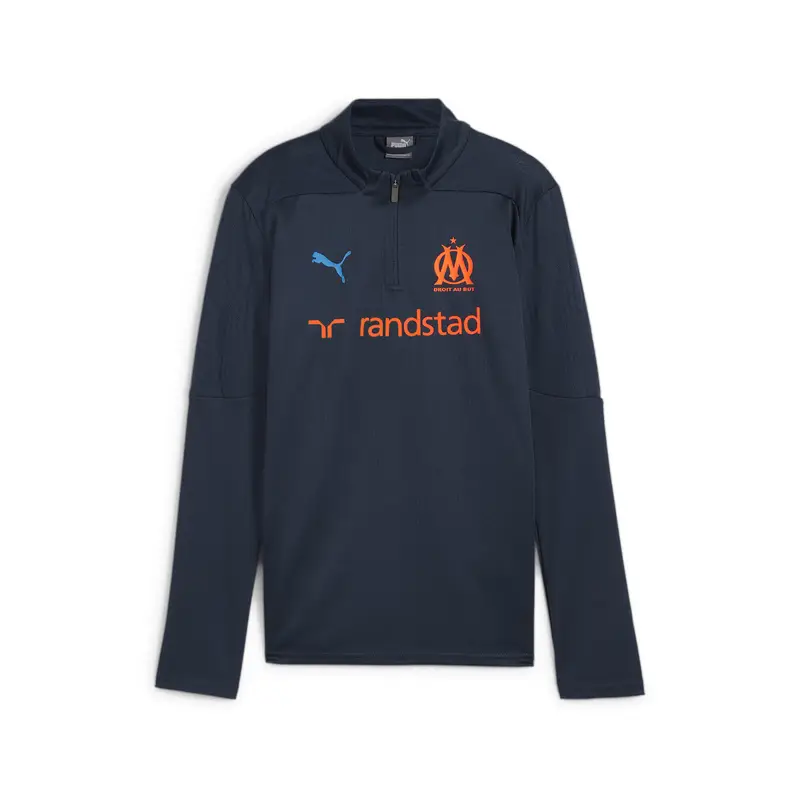 Maglia da training con zip corta Olympique de Marseille per ragazzi PUMA | Puma Arancione mango