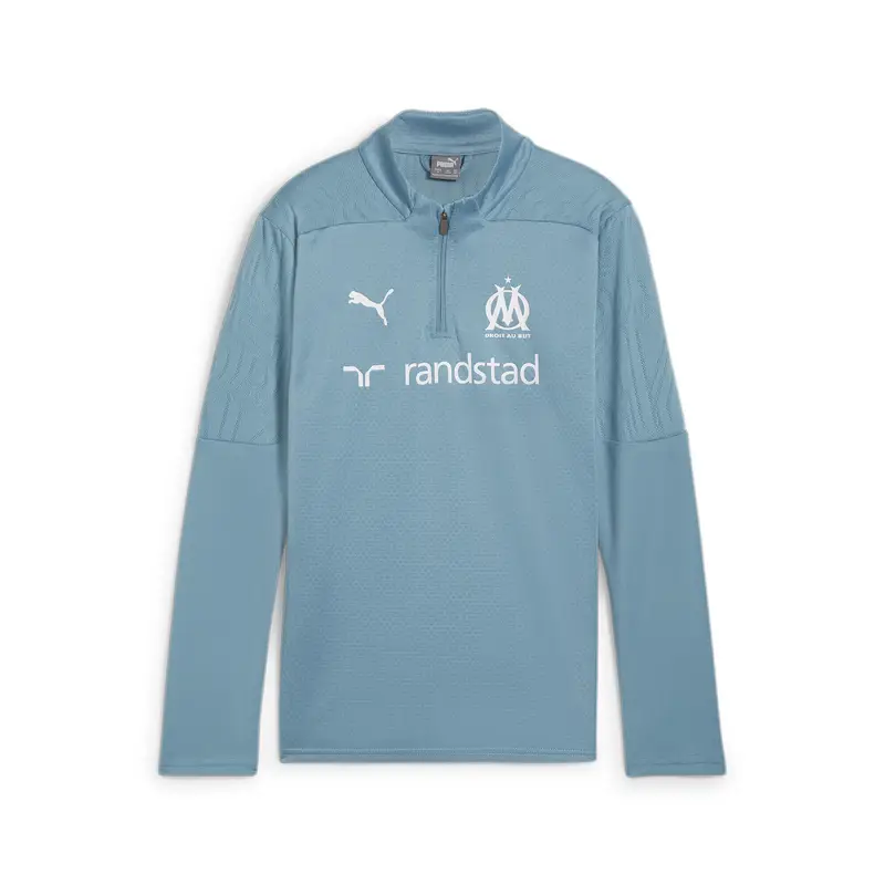 Maglia da training con zip corta Olympique de Marseille per ragazzi PUMA | Puma Blu