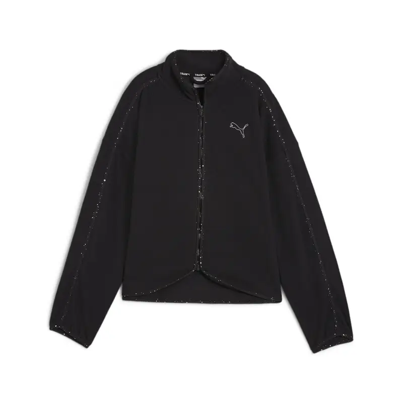 Maglia da training in pile con zip integrale da donna PUMA Black | Puma Nero