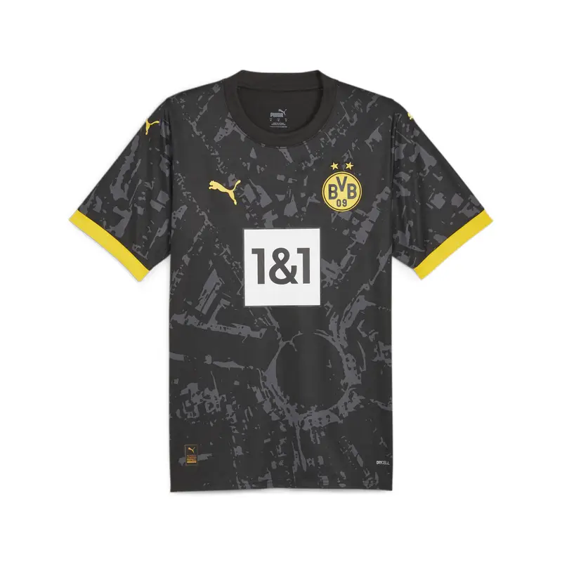 Maglia gara Away Borussia Dortmund 23/24 da uomo PUMA Black Cyber Yellow | Puma Nero