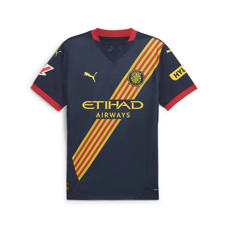 Maglia gara Away Girona FC 24/25 per ragazzi PUMA Club Navy Pelé Yellow Blue | Puma Giallo