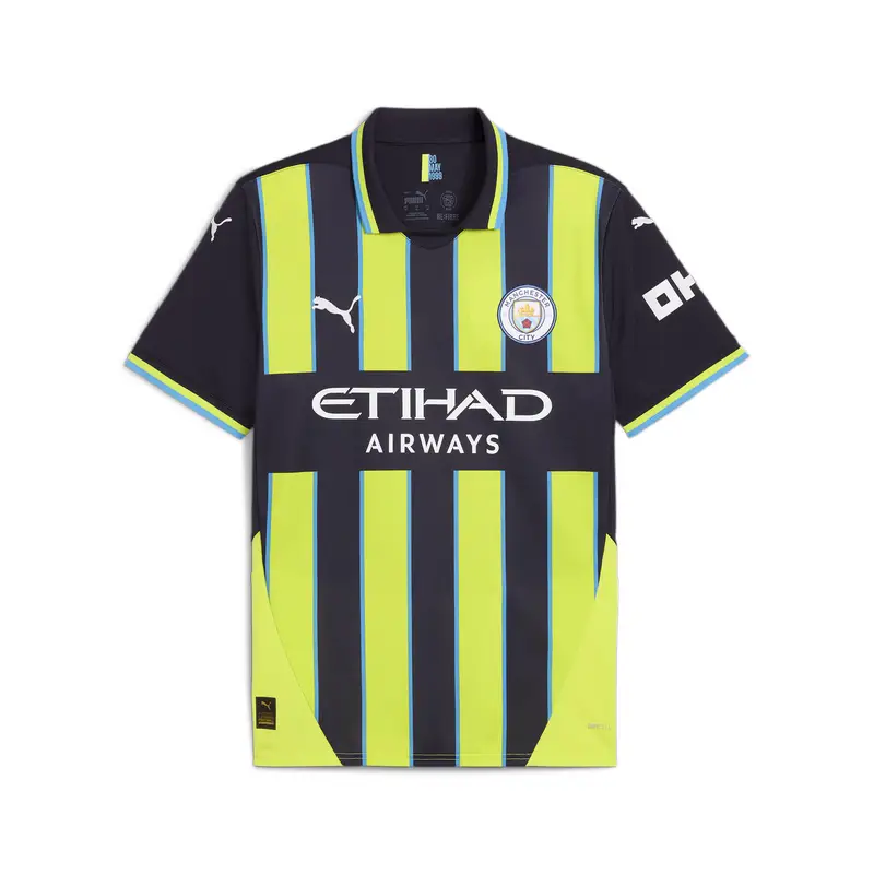 Maglia gara Away Manchester City 24/25 da uomo PUMA New Navy Yellow Glow Blue | Puma Giallo