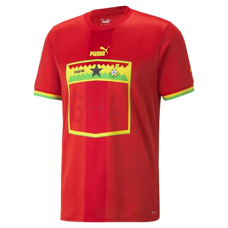 Maglia gara Away Replica Ghana 22/23 da uomo PUMA Red Dandelion Yellow | Puma Rosso