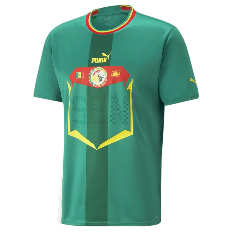 Maglia gara Away Replica Senegal 22/23 da uomo PUMA Pepper Green Red | Puma Verde