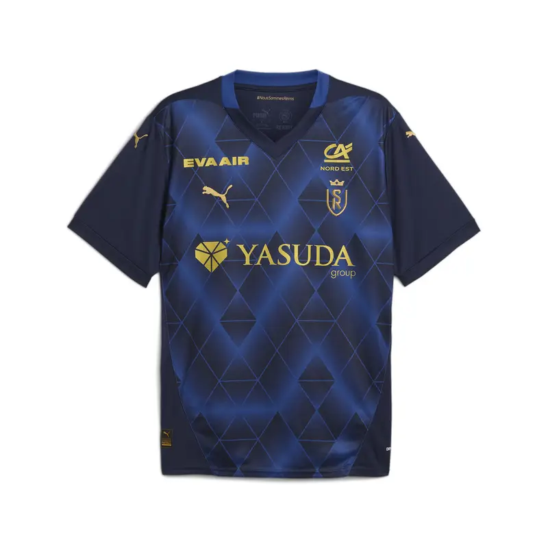 Maglia gara Away Stade Reims 24/25 per ragazzi PUMA Navy Clyde Royal Blue | Puma Blu royal