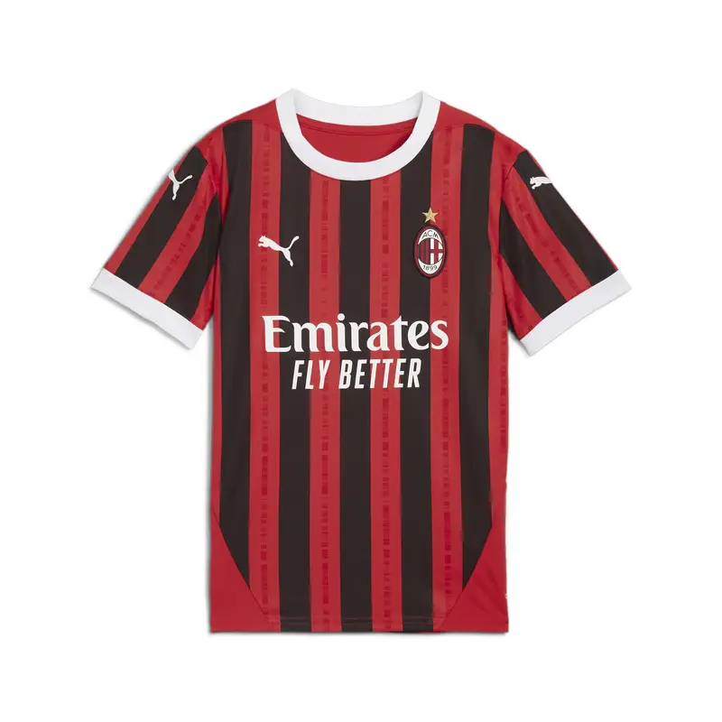 Maglia gara Home AC Milan 24/25 per ragazzi PUMA For All Time Red Black | Puma Rosso