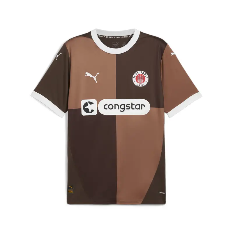 Maglia gara Home FC St. Pauli 24/25 da uomo PUMA Espresso Brown White | Puma Marrone
