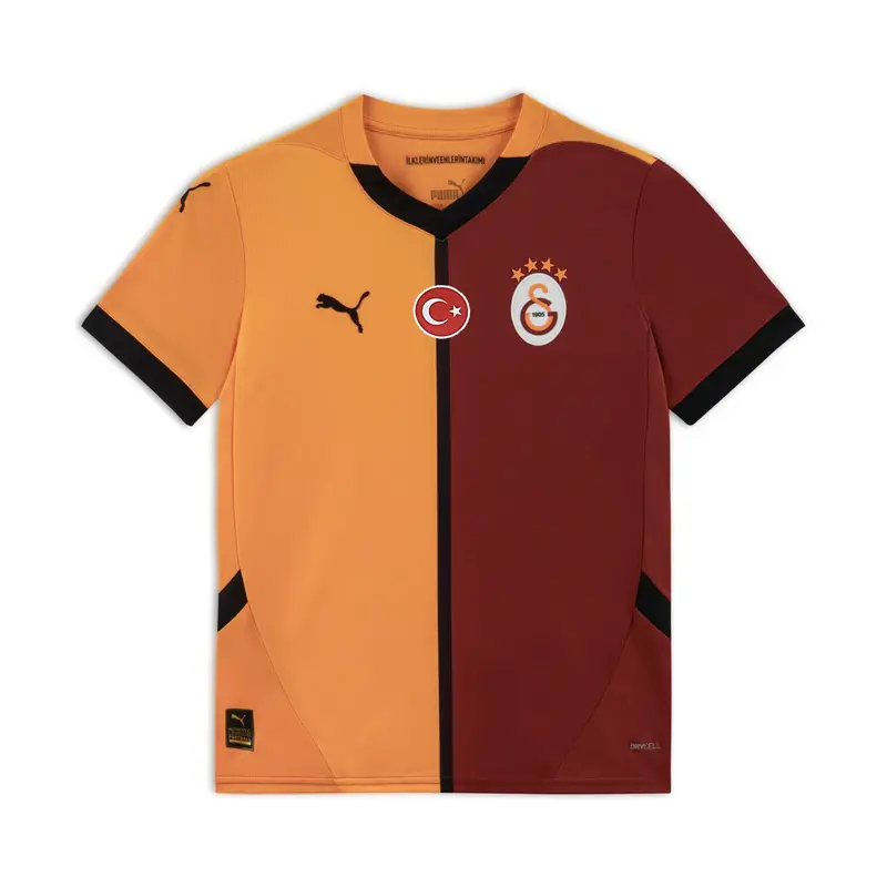 Maglia gara Home Galatasaray SK 24/25 per ragazzi PUMA Red Rhythm Intense Orange | Puma Rosso