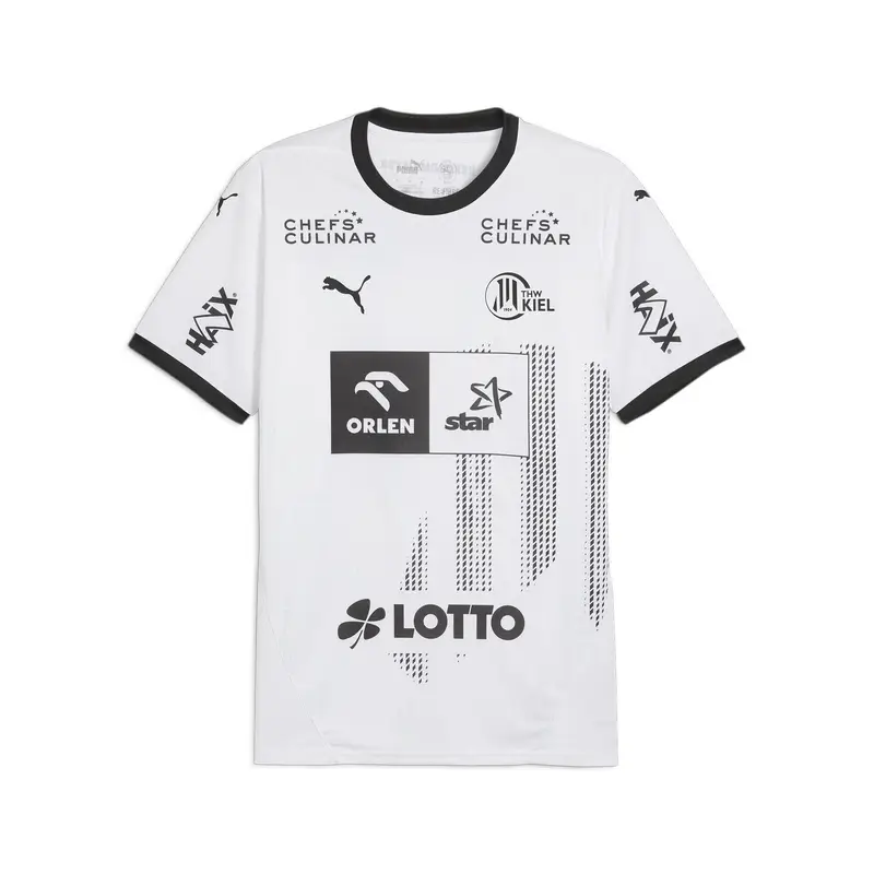 Maglia gara Home THW Kiel 24/25 da uomo PUMA White Black | Puma Bianco