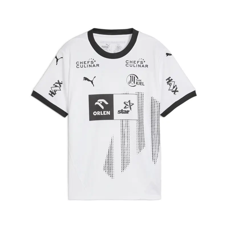 Maglia gara Home THW Kiel 24/25 per ragazzi PUMA White Black | Puma Bianco