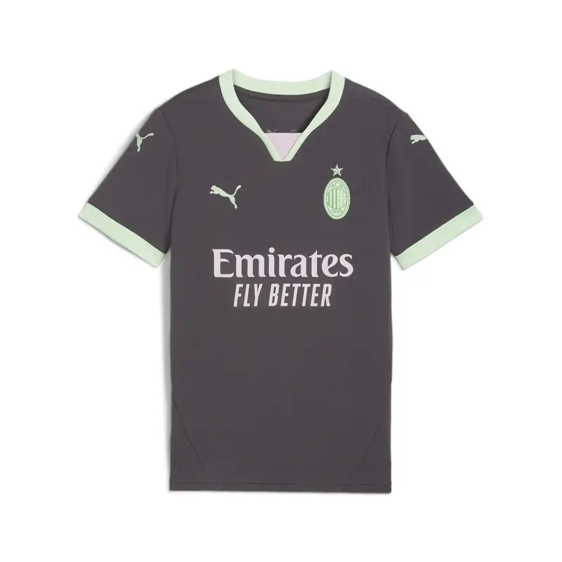 Maglia gara Third AC Milan 24/25 per ragazzi PUMA Shadow Gray Fresh Mint Green | Puma Grigio